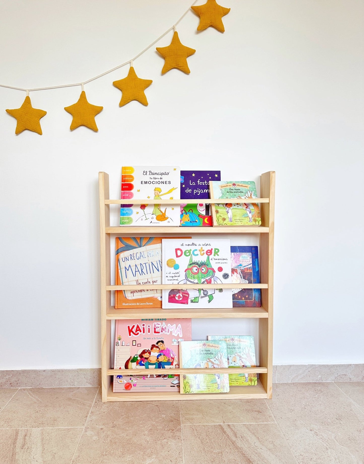 Librería Montessori con 3 estantes Essential 60 x 80 cm - MINIPIU