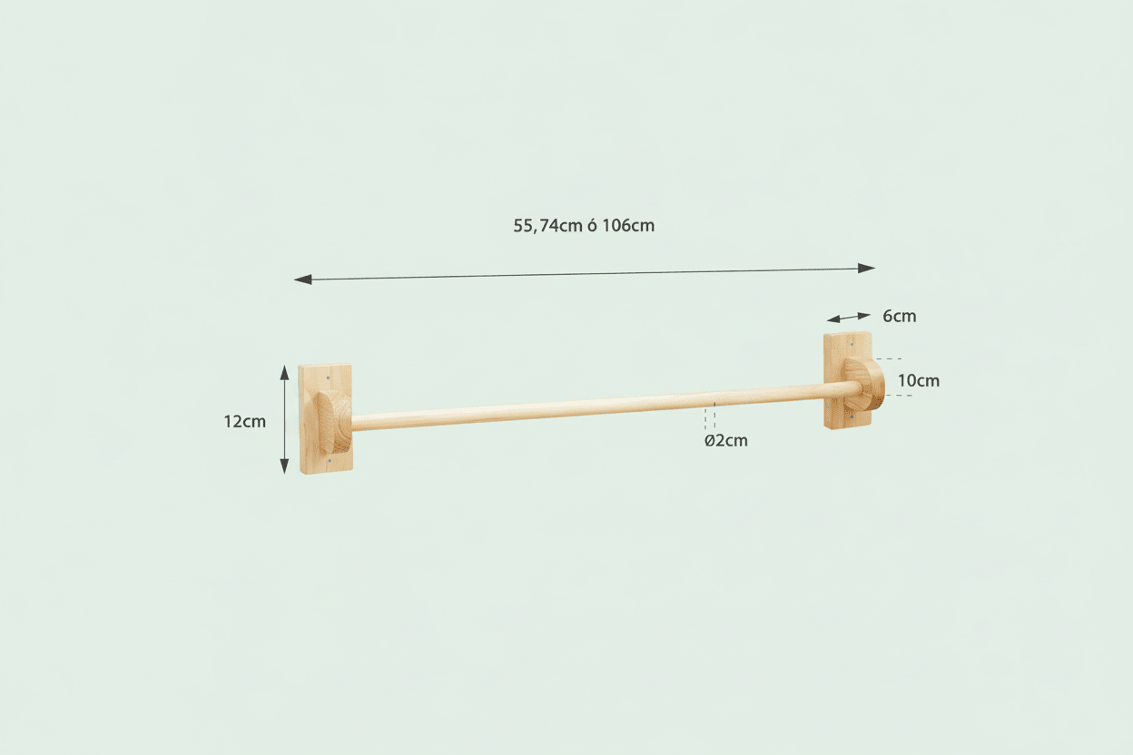 Medidas barra montessori