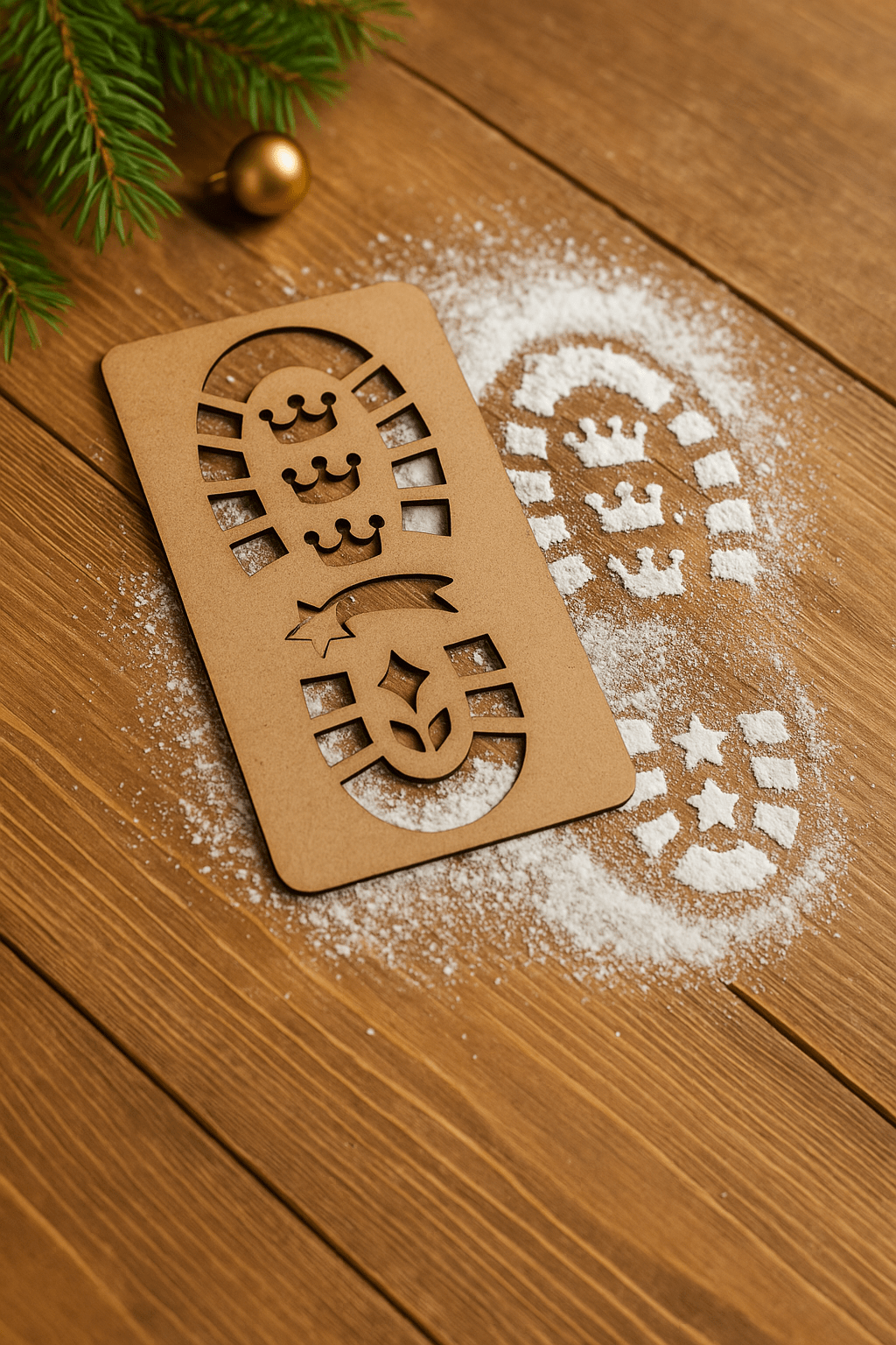 Plantilla de huella de los Reyes Magos - MINIPIU