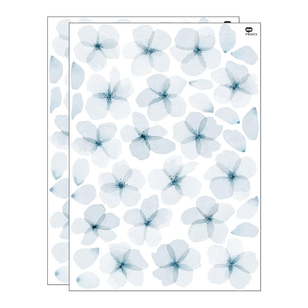 Adhesivo flores del cerezo en acuarela - MINIPIU