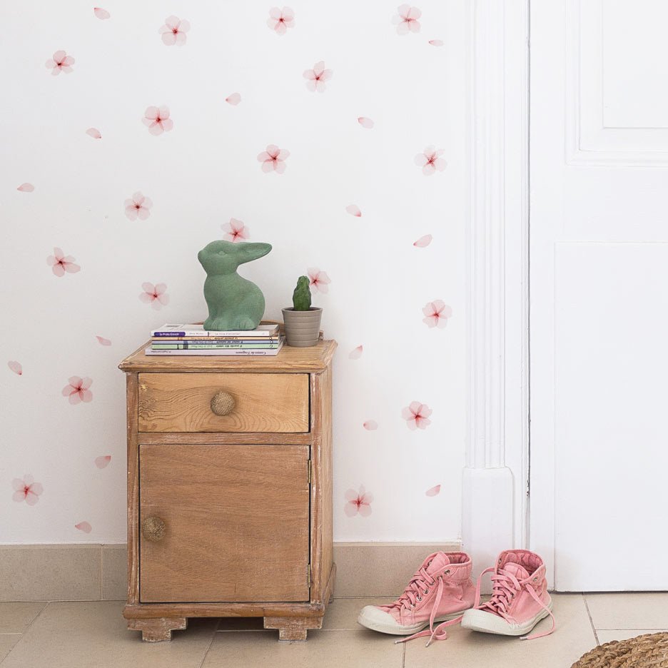 Adhesivo flores del cerezo en acuarela - MINIPIU