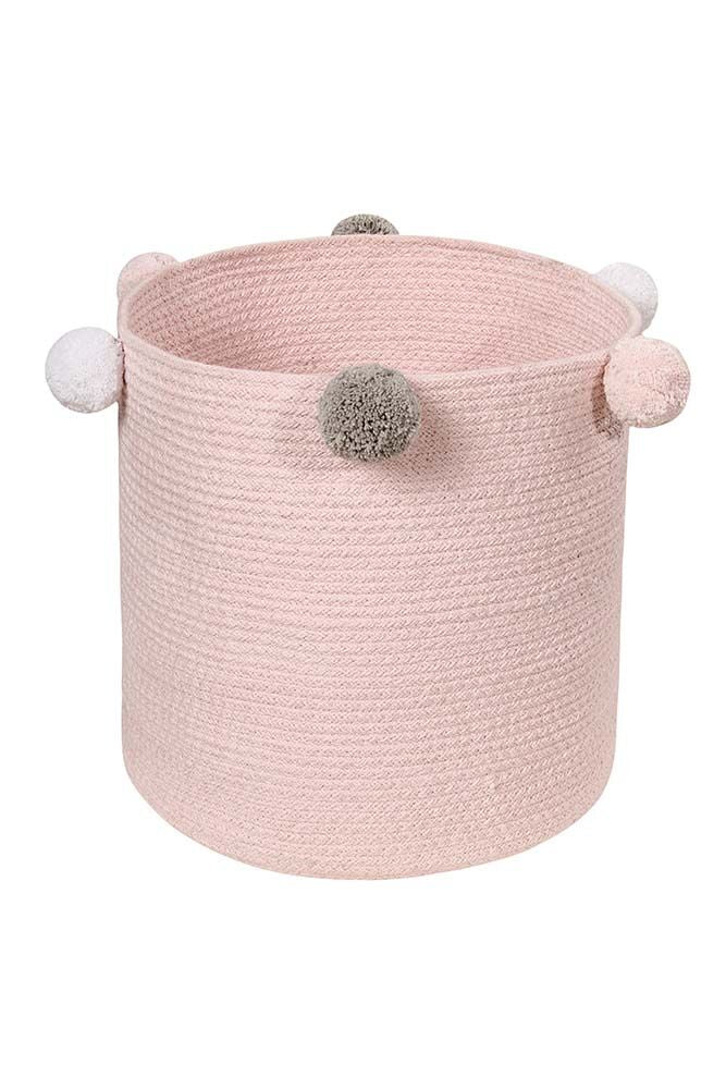 Cesto almacenaje con pompones - MINIPIU