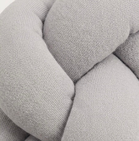 Trenza Protectora de Cuna y Cama en Algodón Gris | Chichonera Artesanal