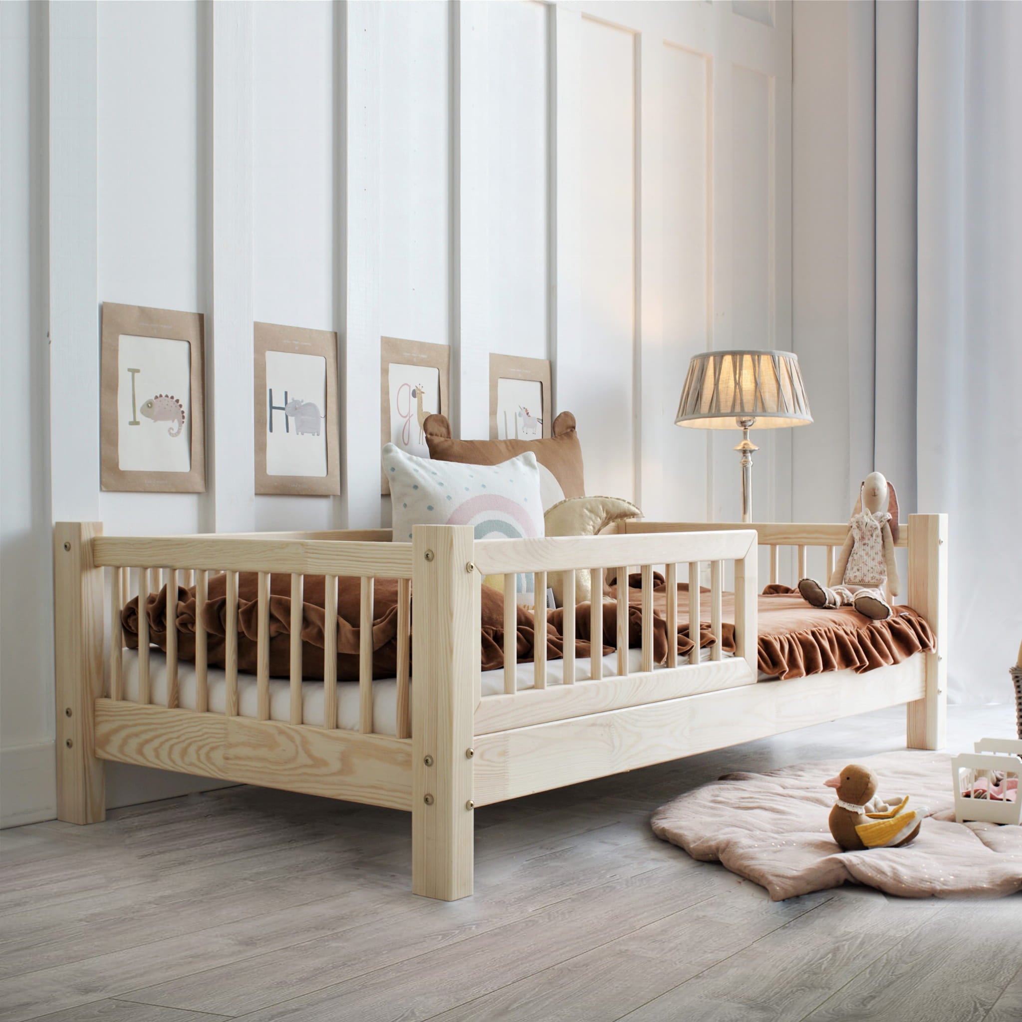 Cama montessori BILBAO de pino macizo - MINIPIU
