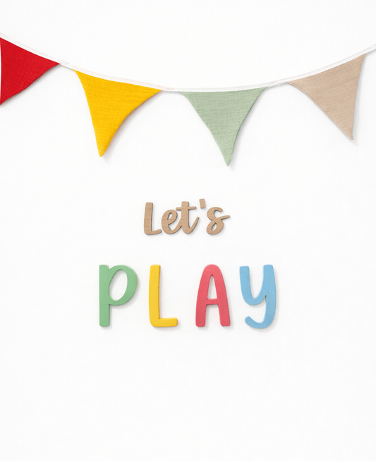 Letras de pared “LET’S PLAY!” - MINIPIU