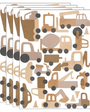 Adhesivo decorativo de tractores y excavadoras - MINIPIU
