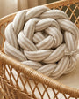 Trenza Protectora de Cuna y Cama Artesanal - Raya Natural - MINIPIU