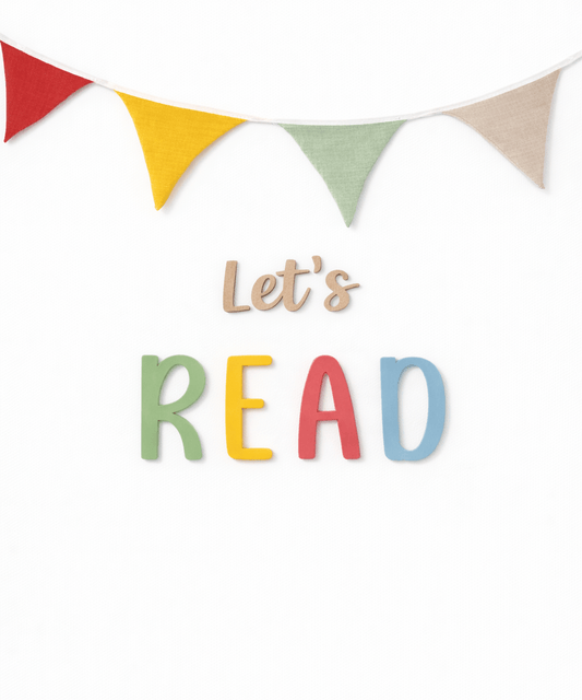 Letras de pared “LET’S READ!” - MINIPIU