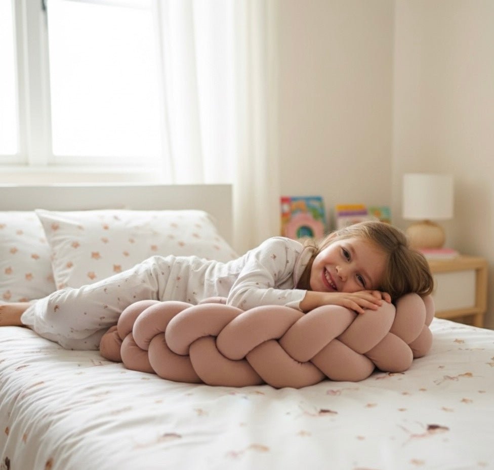 Trenza Protector de Cuna 210cm ROSA - MINIPIU