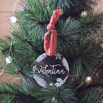 METHACRYLATE CHRISTMAS ORNAMENT – NAME TWIGS