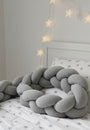 Trenza Protectora Cuna Gris 180cm - Seguridad y Estilo para tu Bebé - MINIPIU