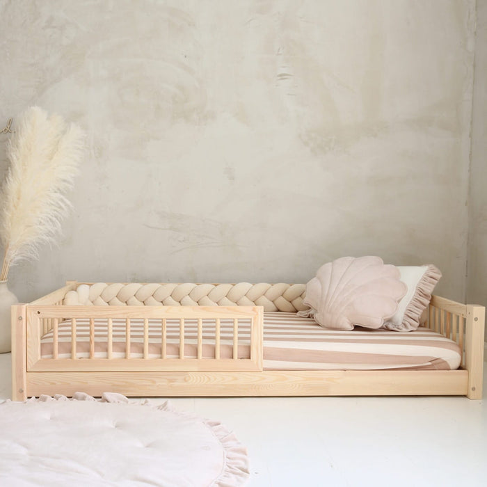 Cama Montessori evolutiva TENERIFE 80x160 y 90x190 cm de pino macizo
