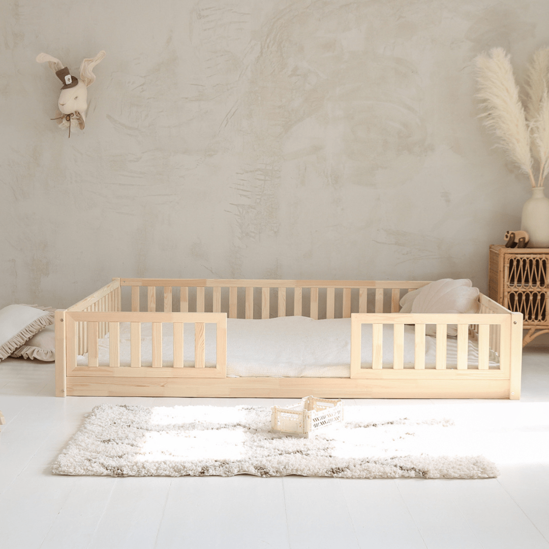 Cama montessori ZAMORA 140 x 190 de pino macizo - MINIPIU