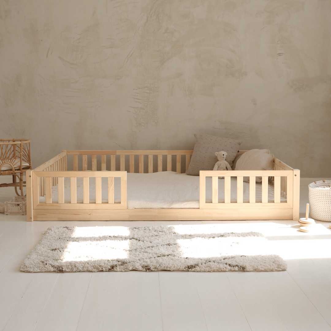 Cama montessori ZAMORA 140 x 190 de pino macizo - MINIPIU