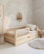 Cama nido montessori con cajón GALICIA 90 x 190 cm, de pino macizo - MINIPIU