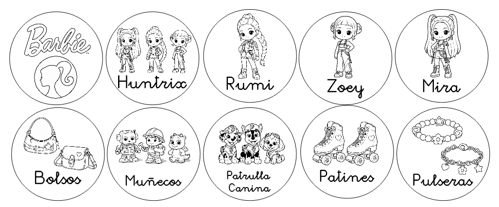 Placas organizadores de juguetes - MINIPIU