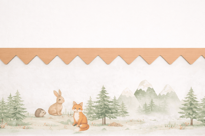 Cornisa de Madera Picos - Haya Natural - MINIPIU