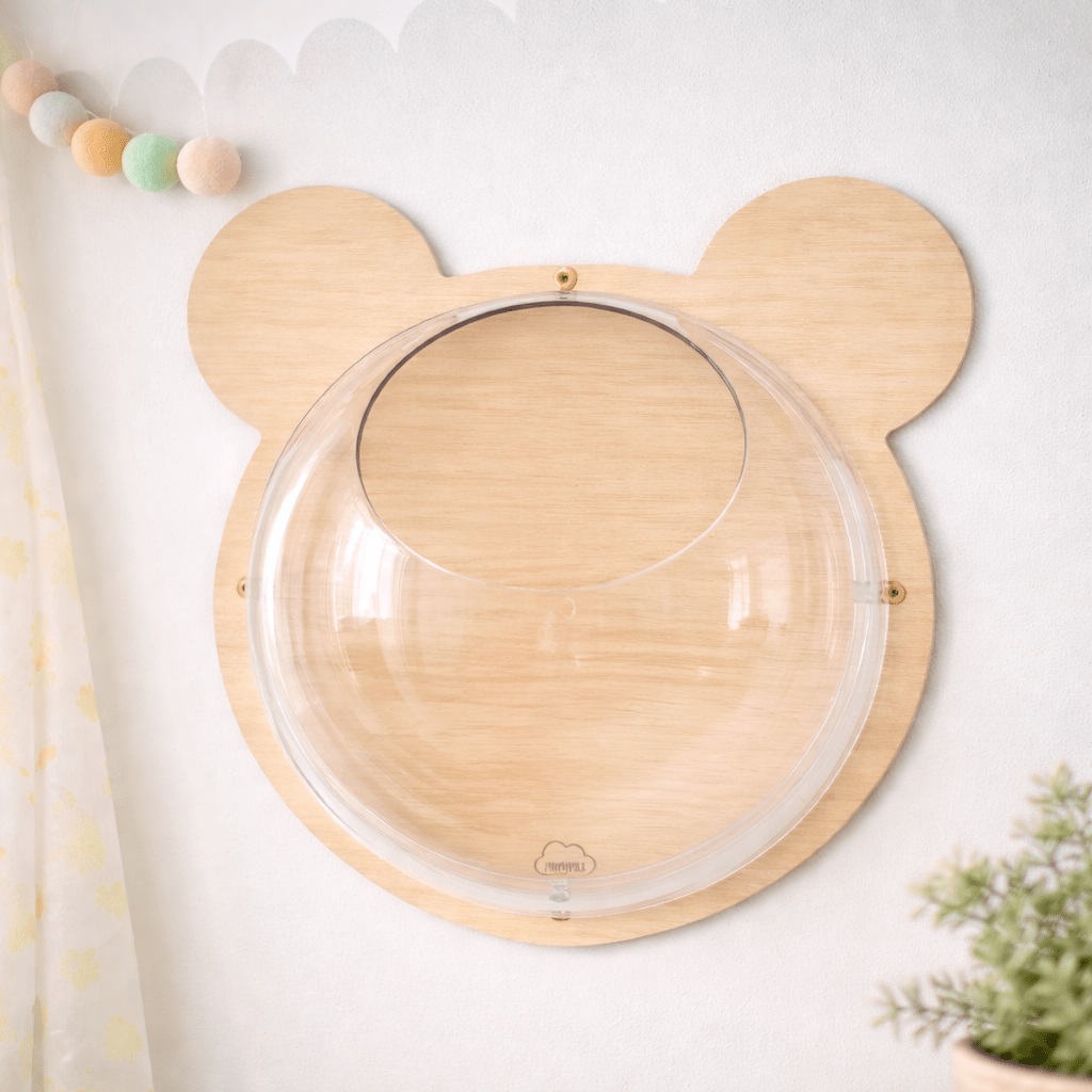 Semi esferas colgantes de madera en forma de animales - MINIPIU