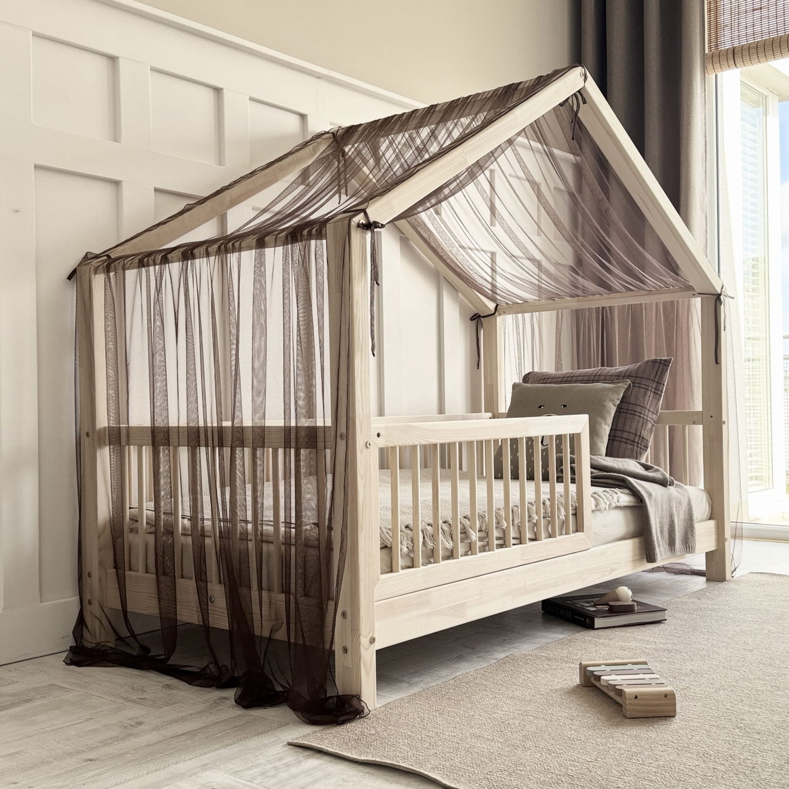 Dosel / tela de gasa cama montessori infantil ✨ - MINIPIU