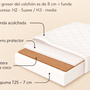 Colchón cama montessori 8 cm 
