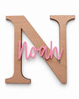 Letra Inicial Personalizada con Nombre – Madera y Metacrilato 🤍 - MINIPIU