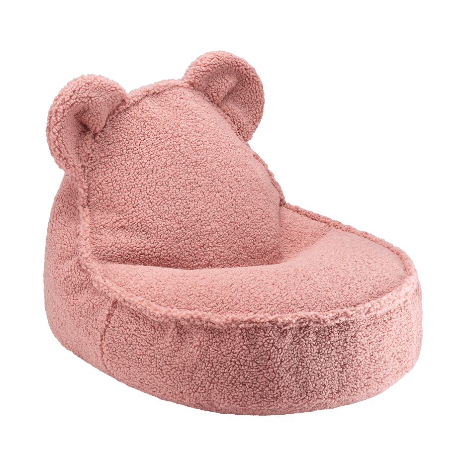 Puff infantil osito color Fresa