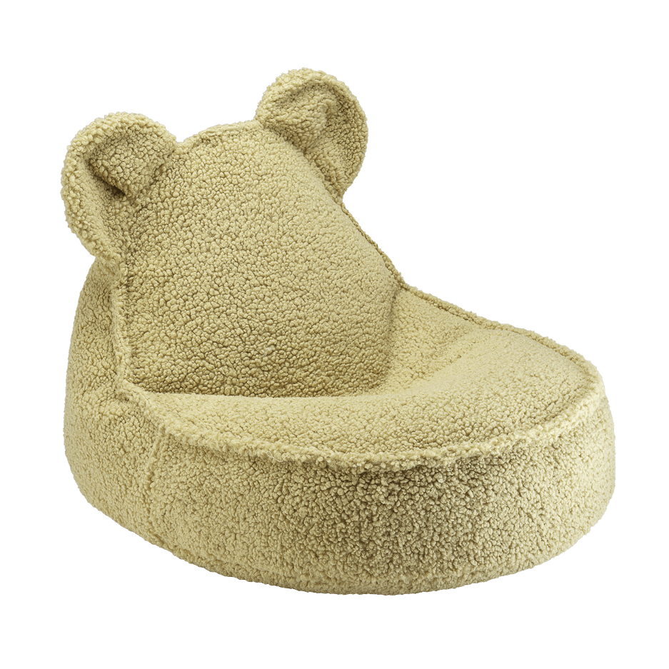 Puff infantil osito color Matcha