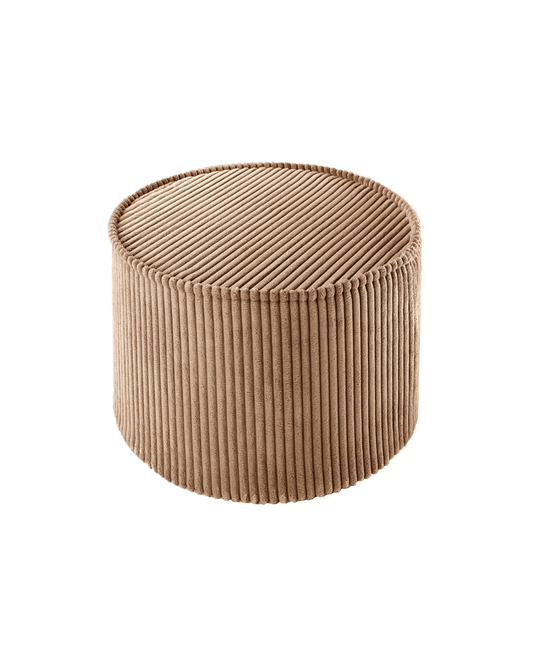 Pouf rond caramel