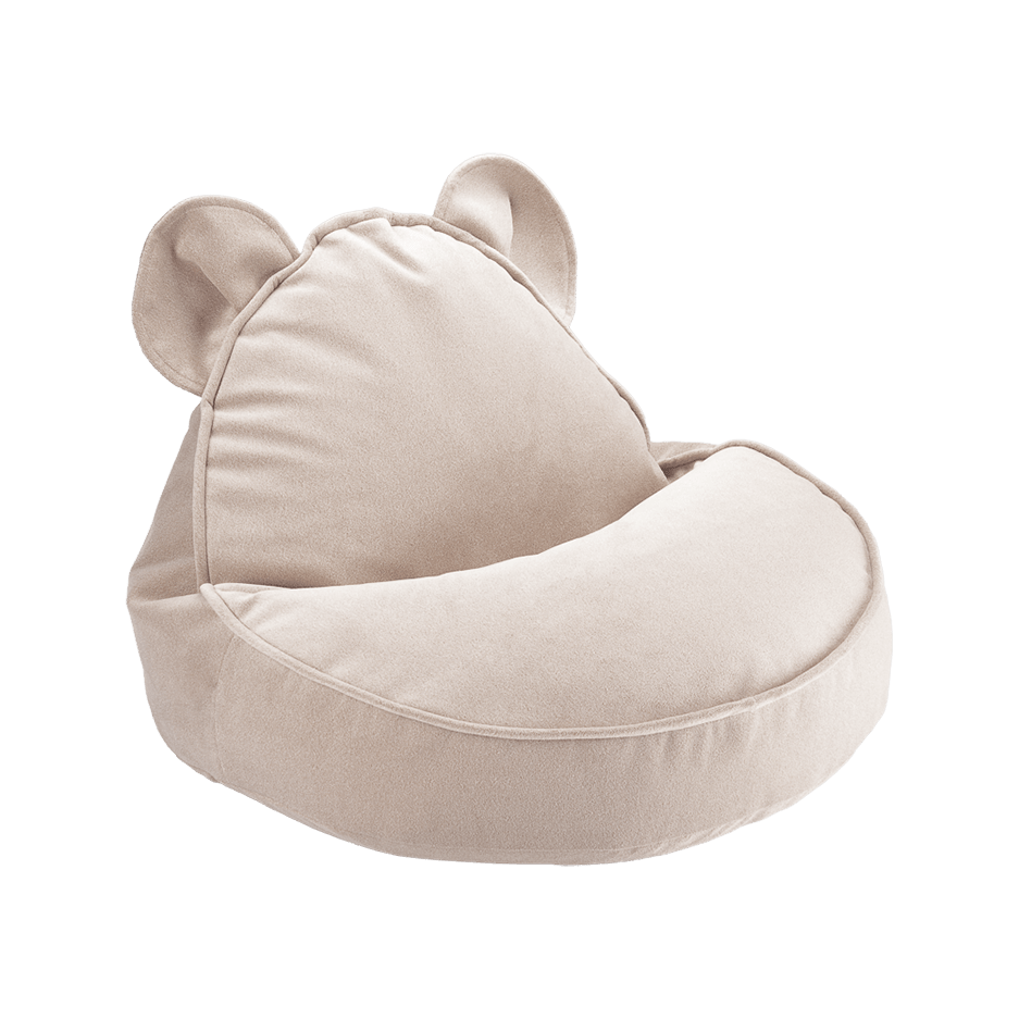 Puff infantil osito color Beige suave