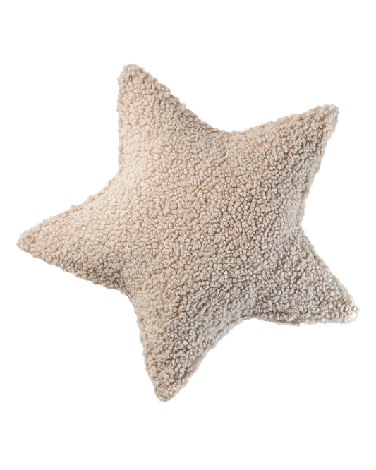 Beige star cushion