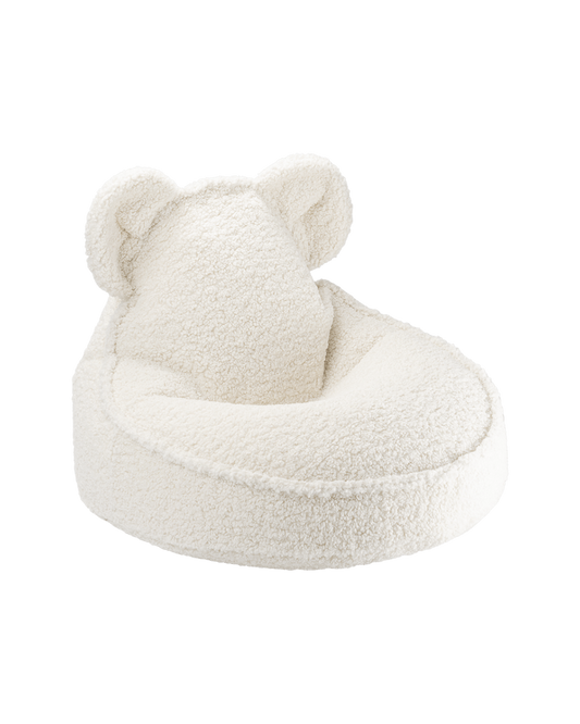 Puff teddy bear white