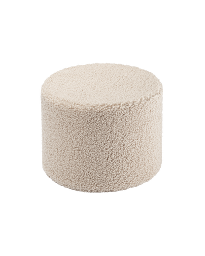 Pouf rond beige