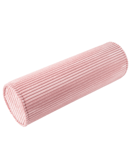 Pink roll cushion