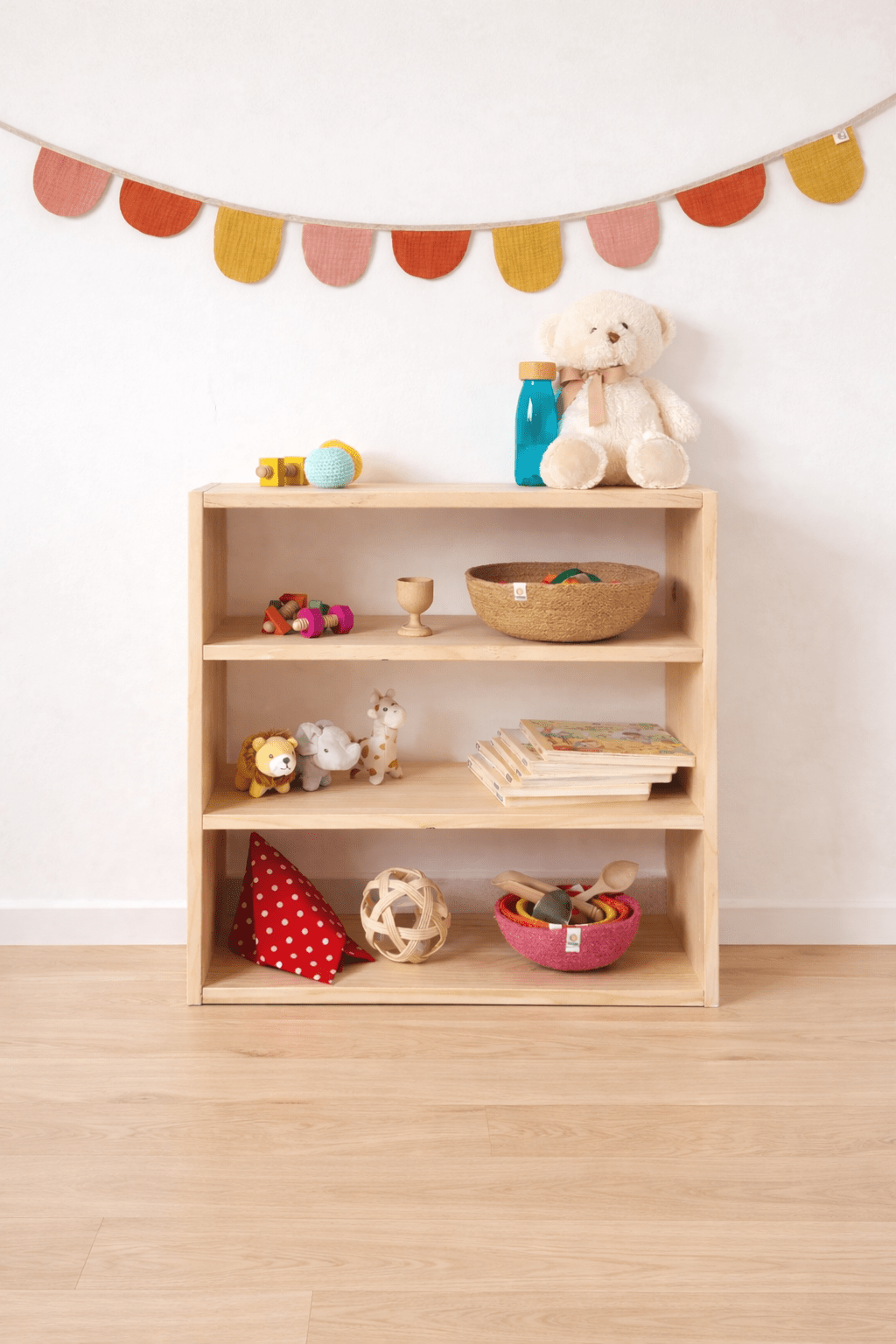 Estantería Montesori Infantil 4 estantes Essential 60 x 60 cm - MINIPIU