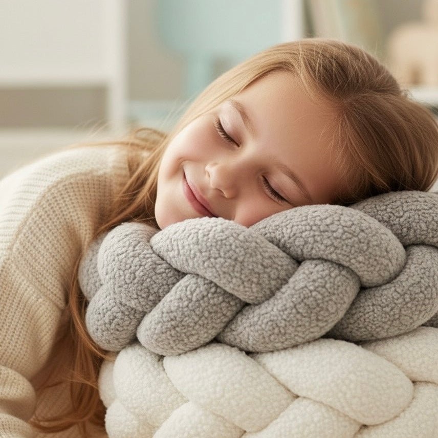 Trenza Protector de Cuna 200cm BOUCLE STONE - MINIPIU