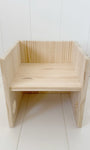 Silla y escritorio evolutivo 3 posiciones de madera maciza - MINIPIU