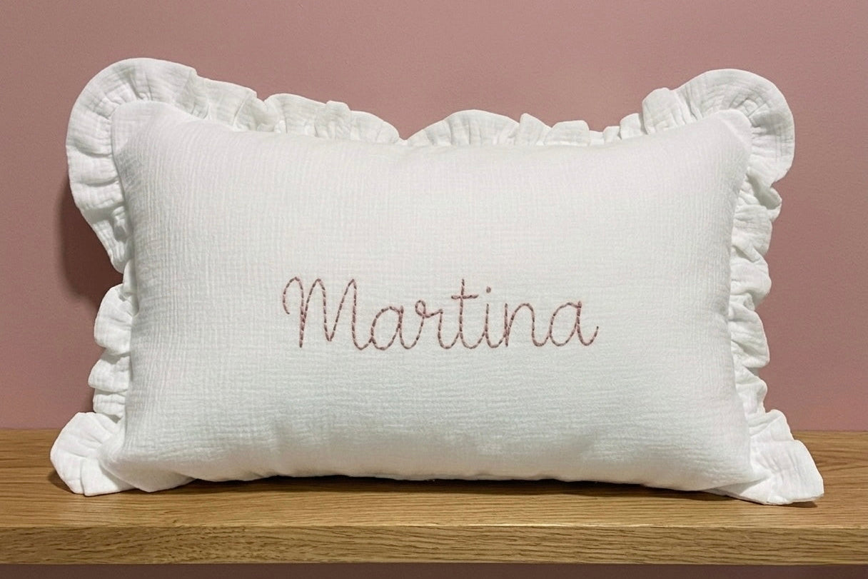 Cojín Personalizado bordado para ti - Volante