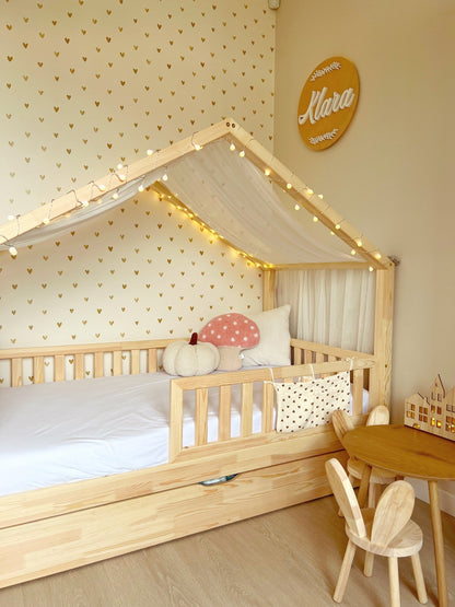 Cama casita montessori con cajón HUELVA · A MEDIDA - MINIPIU