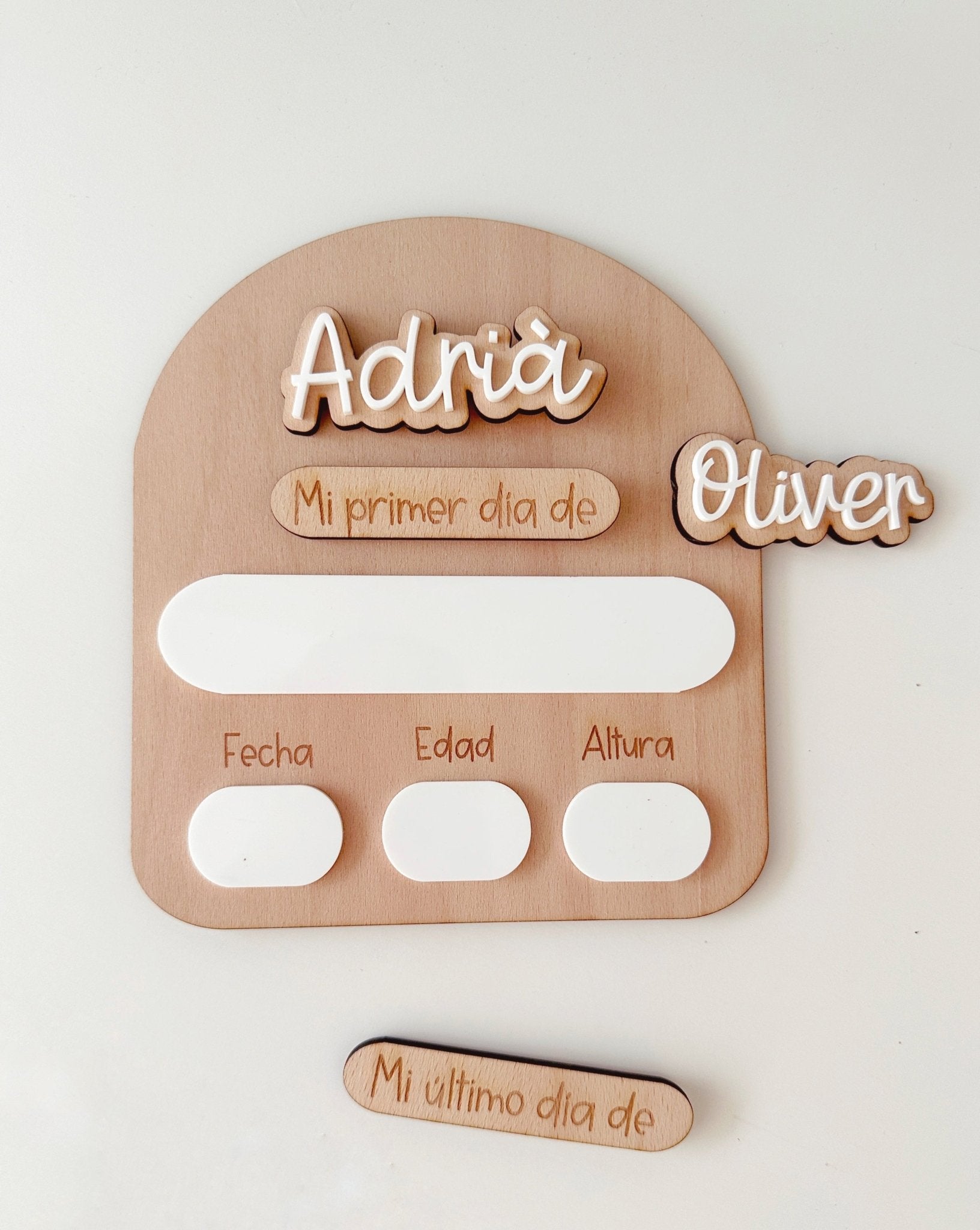 Placa mi primer/último día cole - MINIPIU