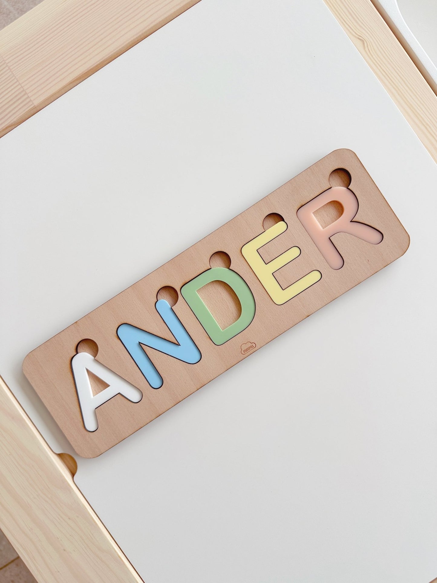 Nombre encajable personalizado de madera - MINIPIU