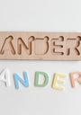 Nombre encajable personalizado de madera - MINIPIU