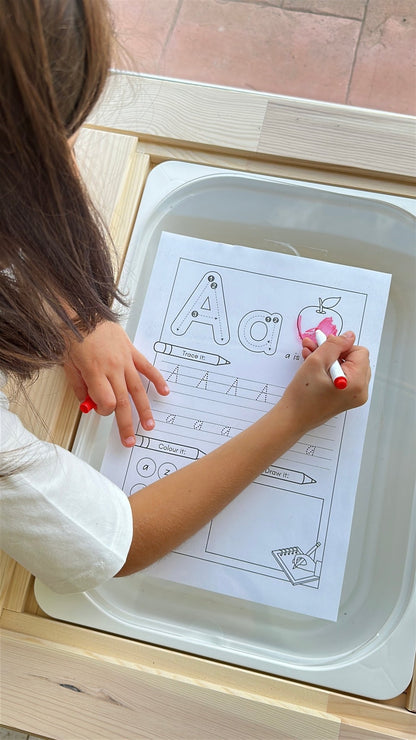 Tablero transparente para mesa sensorial ikea - MINIPIU