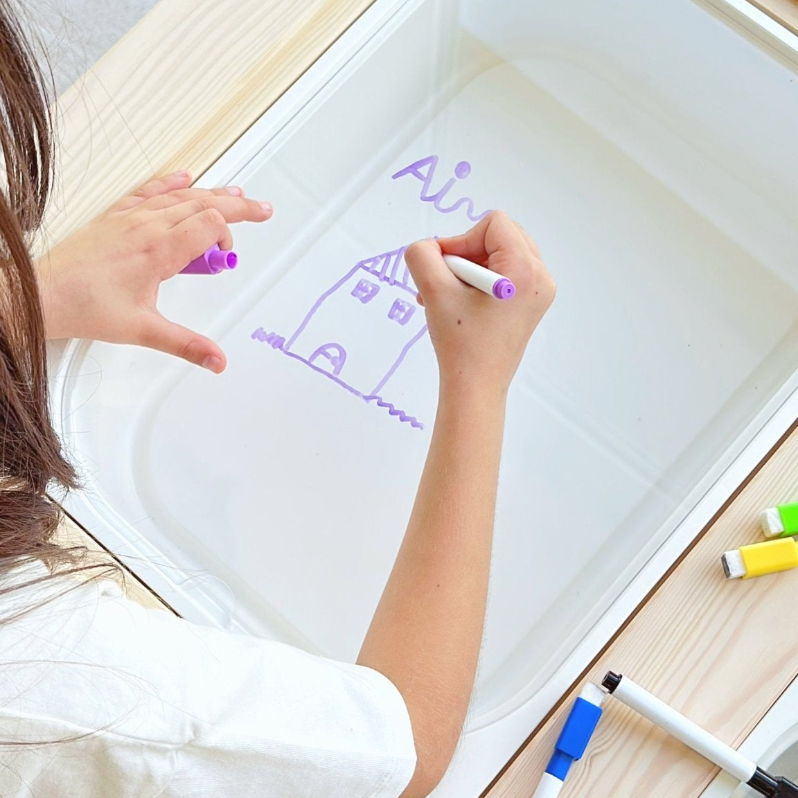 Tablero transparente para mesa sensorial ikea - MINIPIU