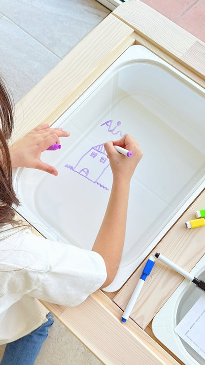 Tablero transparente para mesa sensorial ikea - MINIPIU