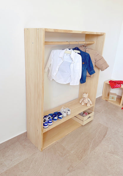 Armario Montessori Essential de madera maciza - MINIPIU