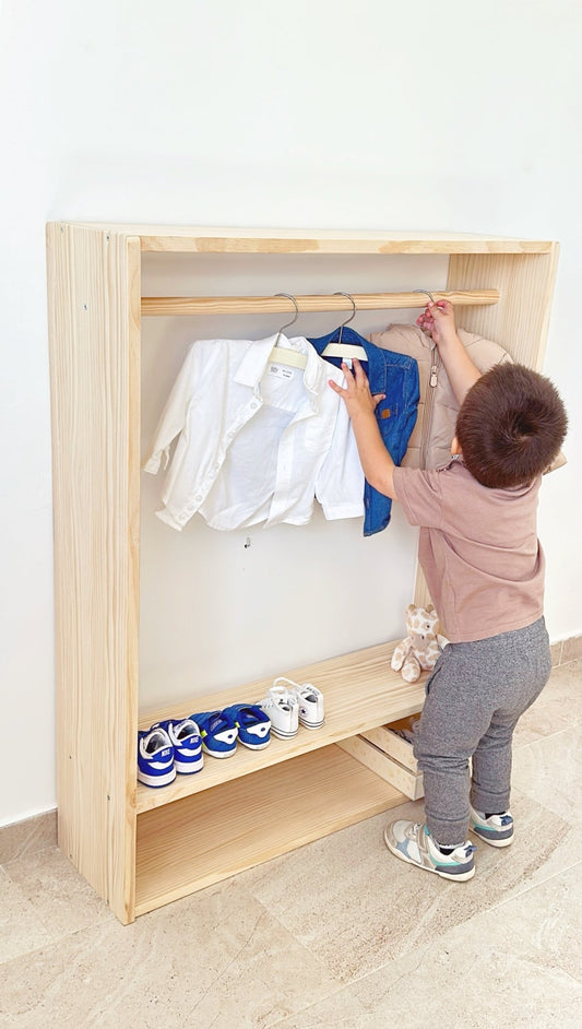 Armario Montessori Essential de madera maciza - MINIPIU