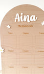 Mi primer año — Tablero de recuerdos personalizados flores - MINIPIU