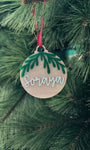 BOLA ADORNO NAVIDAD MADERA – RAMITAS - MINIPIU