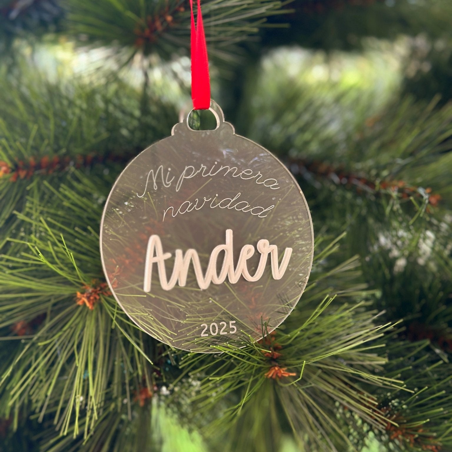 ADORNO NAVIDAD METACRILATO – MI PRIMERA NAVIDAD - MINIPIU