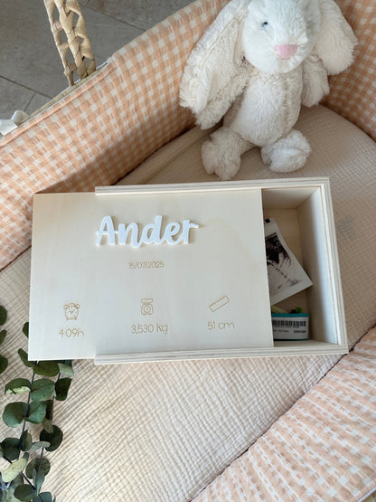Caja de nacimiento personalizada — Guarda sus primeros recuerdos 💫 - MINIPIU